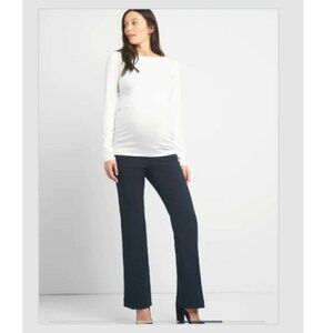 GAP Maternity Modern Bootcut Black Full Panel Size 0 Trouser Dress Pants RT$69